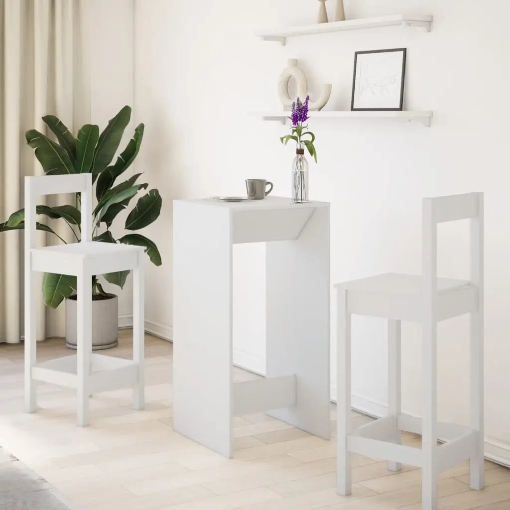 White Bar Table for Kitchen or Dining Room