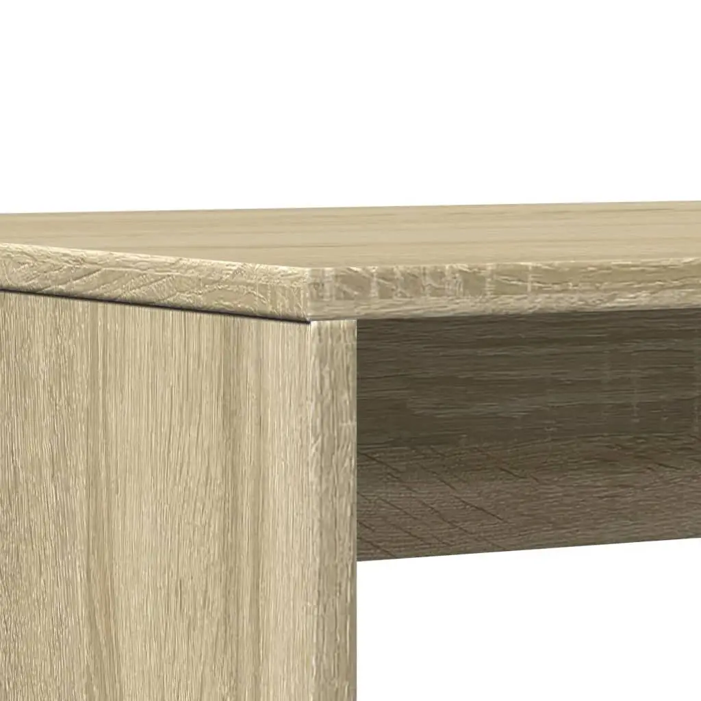 Dining Table and Bench Set Brown 3 Piece Engineered Wood