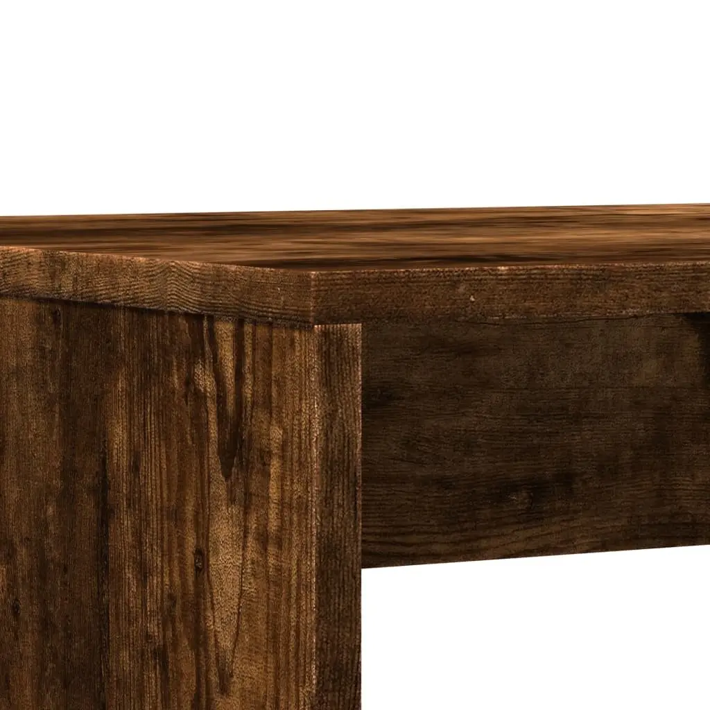 Dining Table and Bench Set 3 Piece Kitchen Dinette Brown Engineered Wood