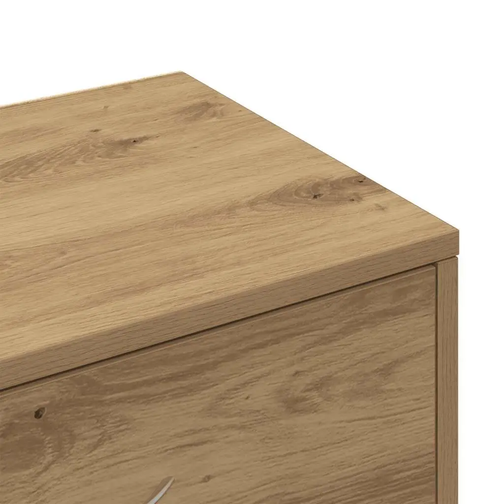 Sideboard with 6 Drawers Brown Engineered Wood Storage Cabinet Buffet Furniture
