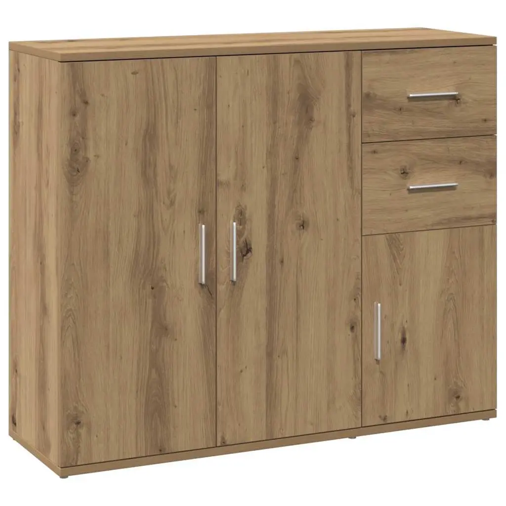 Brown Engineered Wood Sideboard for Dining Storage