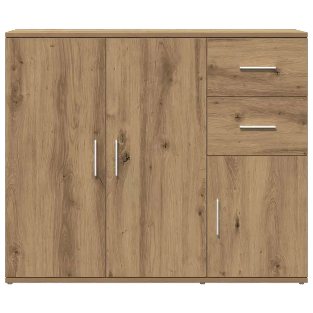 Brown Engineered Wood Sideboard for Dining Storage