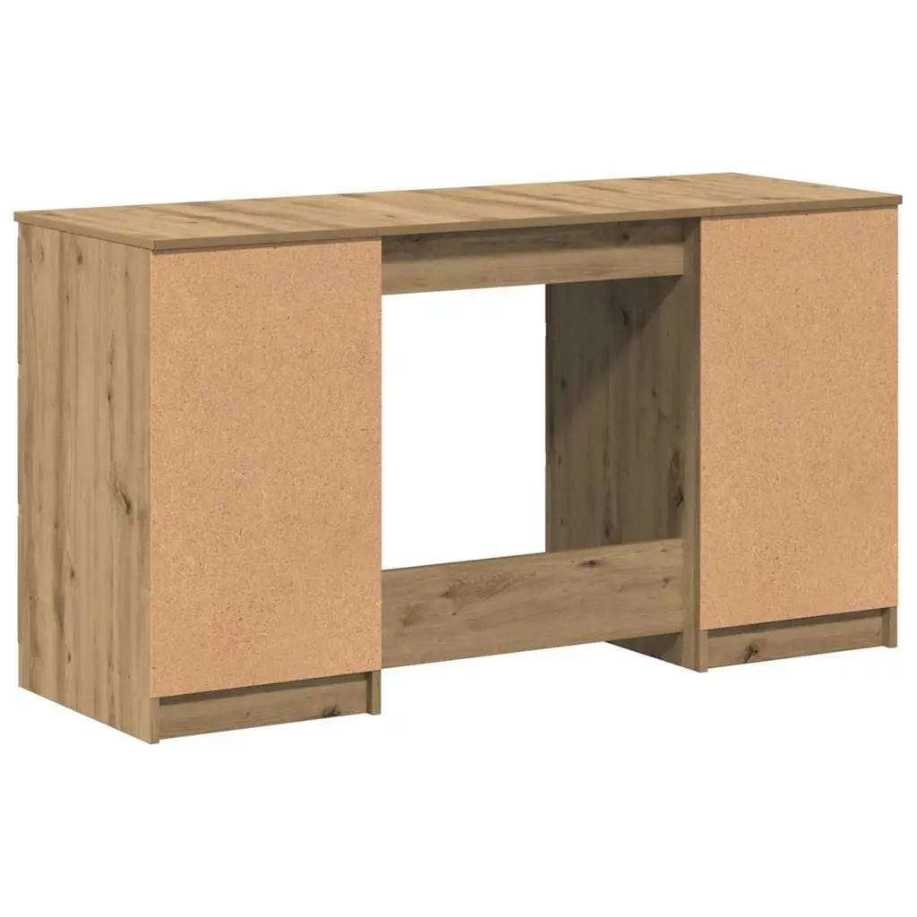 Writing Desk Brown 140x50x77cm Engineered Wood