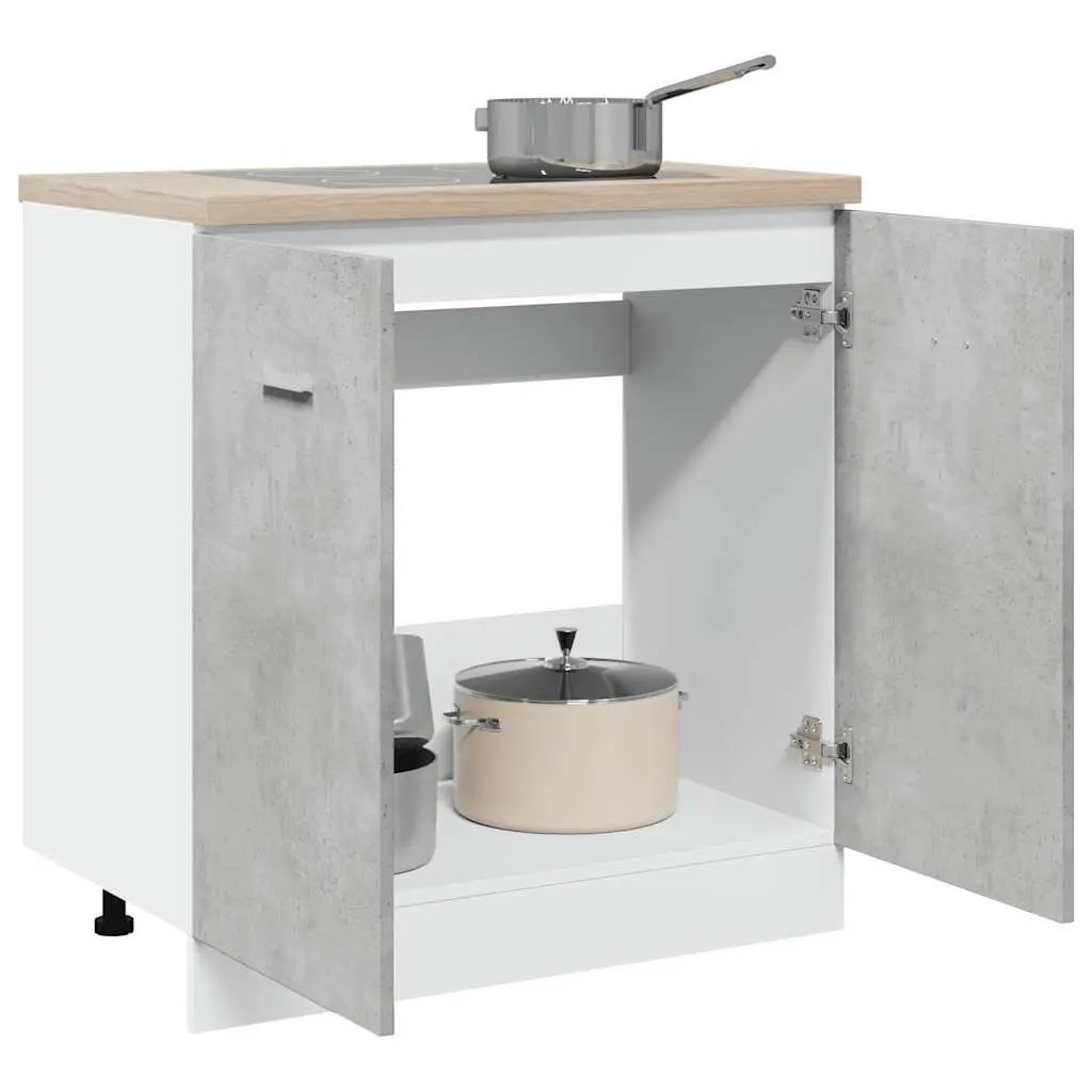 Grey Engineered Wood Sink Base Cabinet for Kitchens