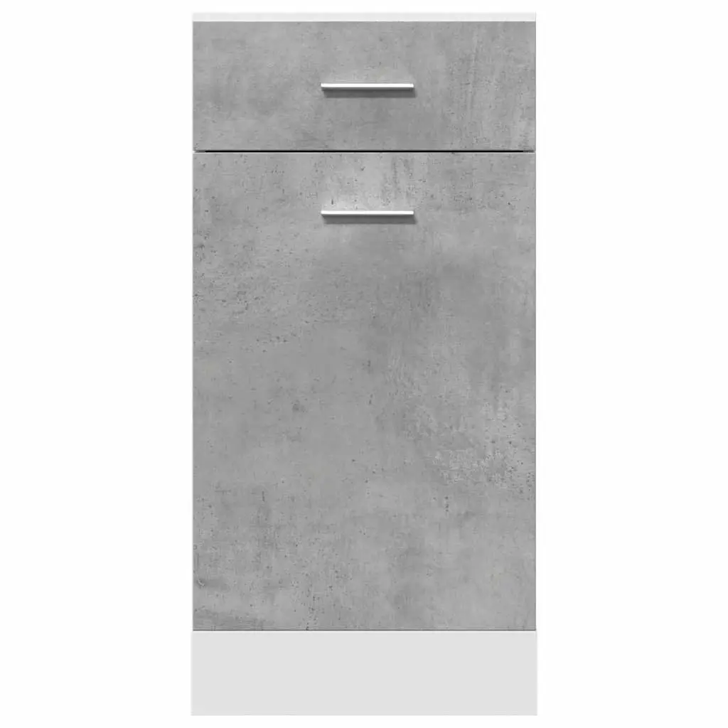 Grey Drawer Bottom Cabinet for Kitchen Storage