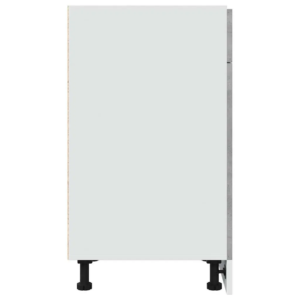 Grey Drawer Bottom Cabinet for Kitchen Storage