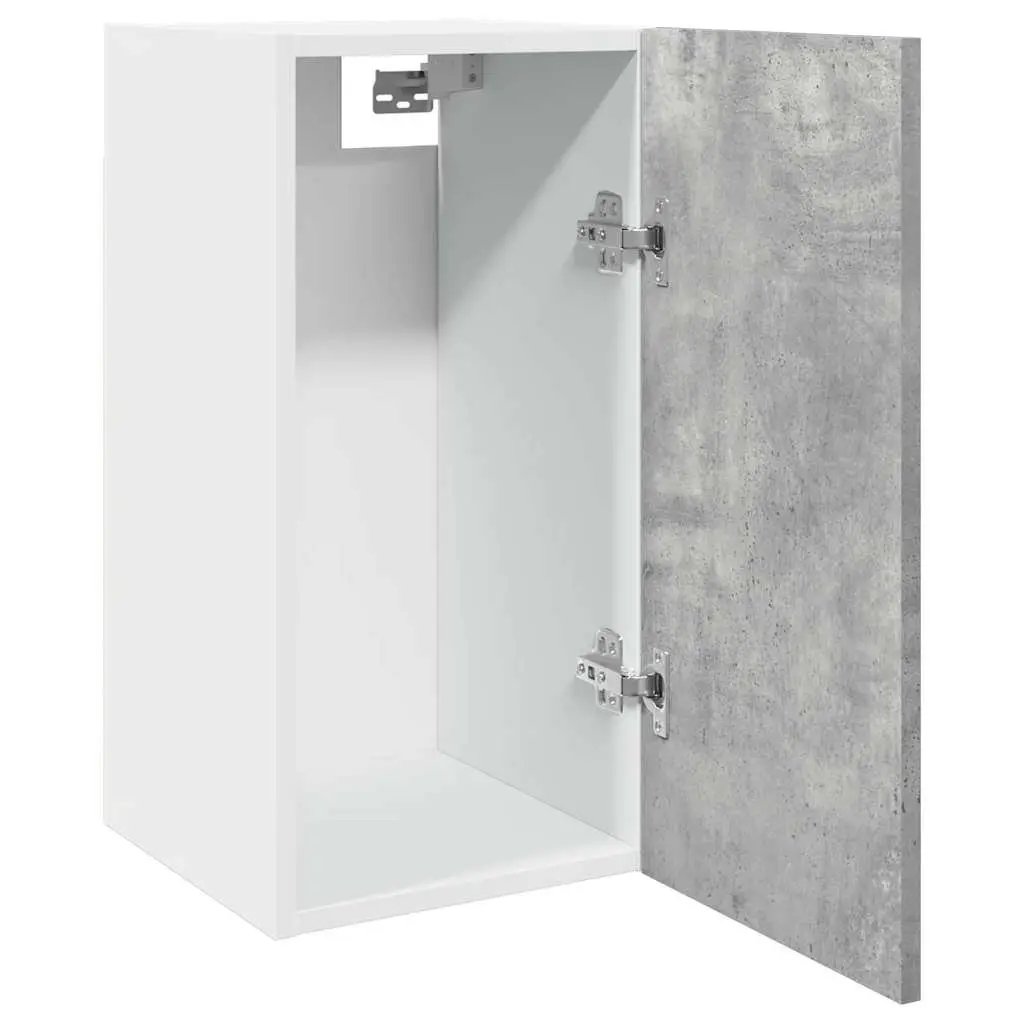 Hanging Cabinet Wall-Mounted Grey Engineered Wood 30x31x60cm