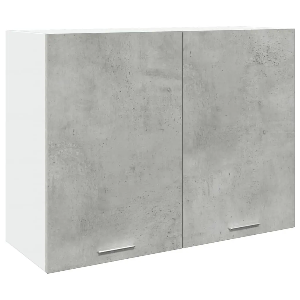 Grey Engineered Wood Wall-Mounted Hanging Kitchen Cabinet