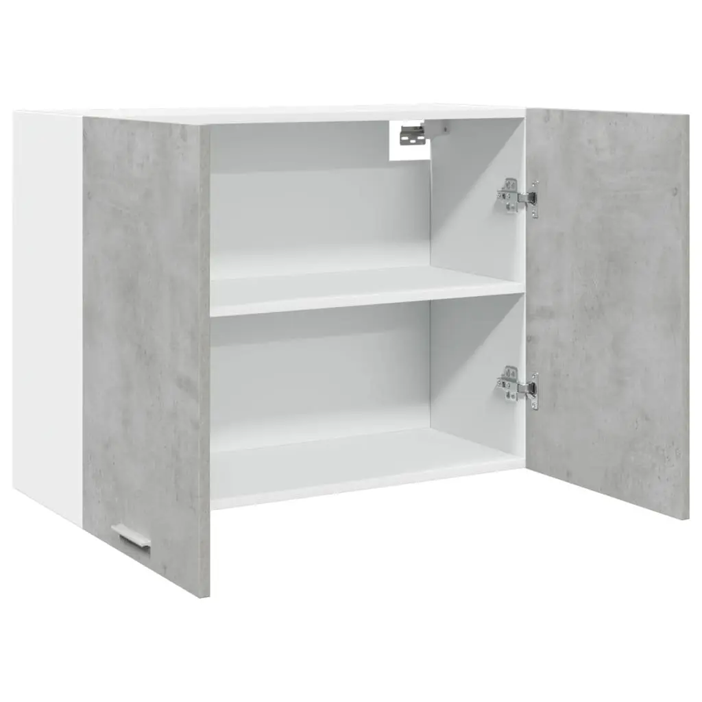 Grey Engineered Wood Wall-Mounted Hanging Kitchen Cabinet