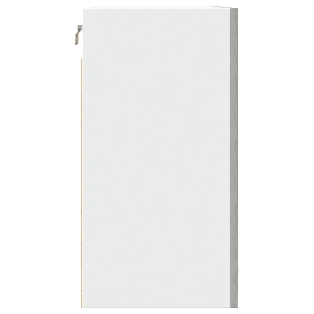 Grey Engineered Wood Wall-Mounted Hanging Kitchen Cabinet