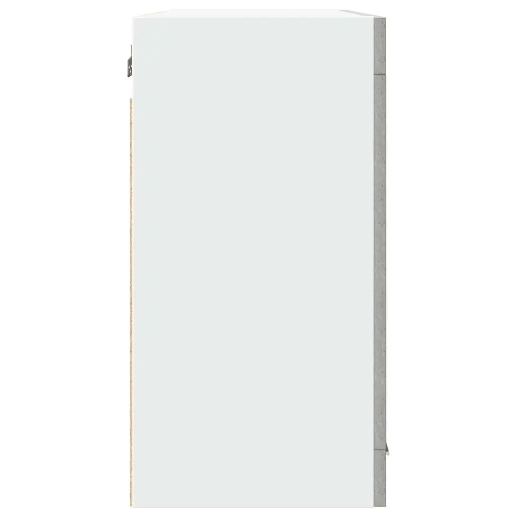 Wall-Mounted Grey Glass Kitchen Cabinet Organizer
