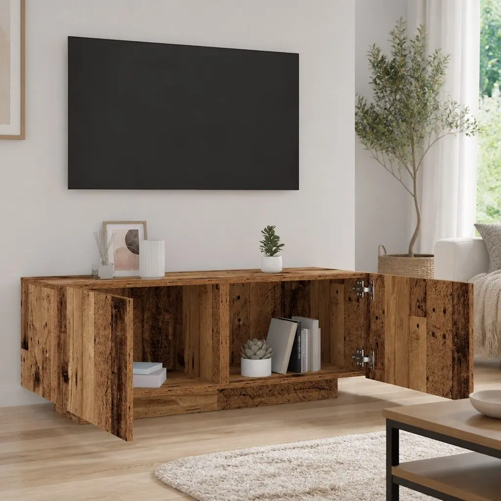 TV Cabinet Old Wood Style TV Stand Media Unit Entertainment Cabinet 100x35x40cm