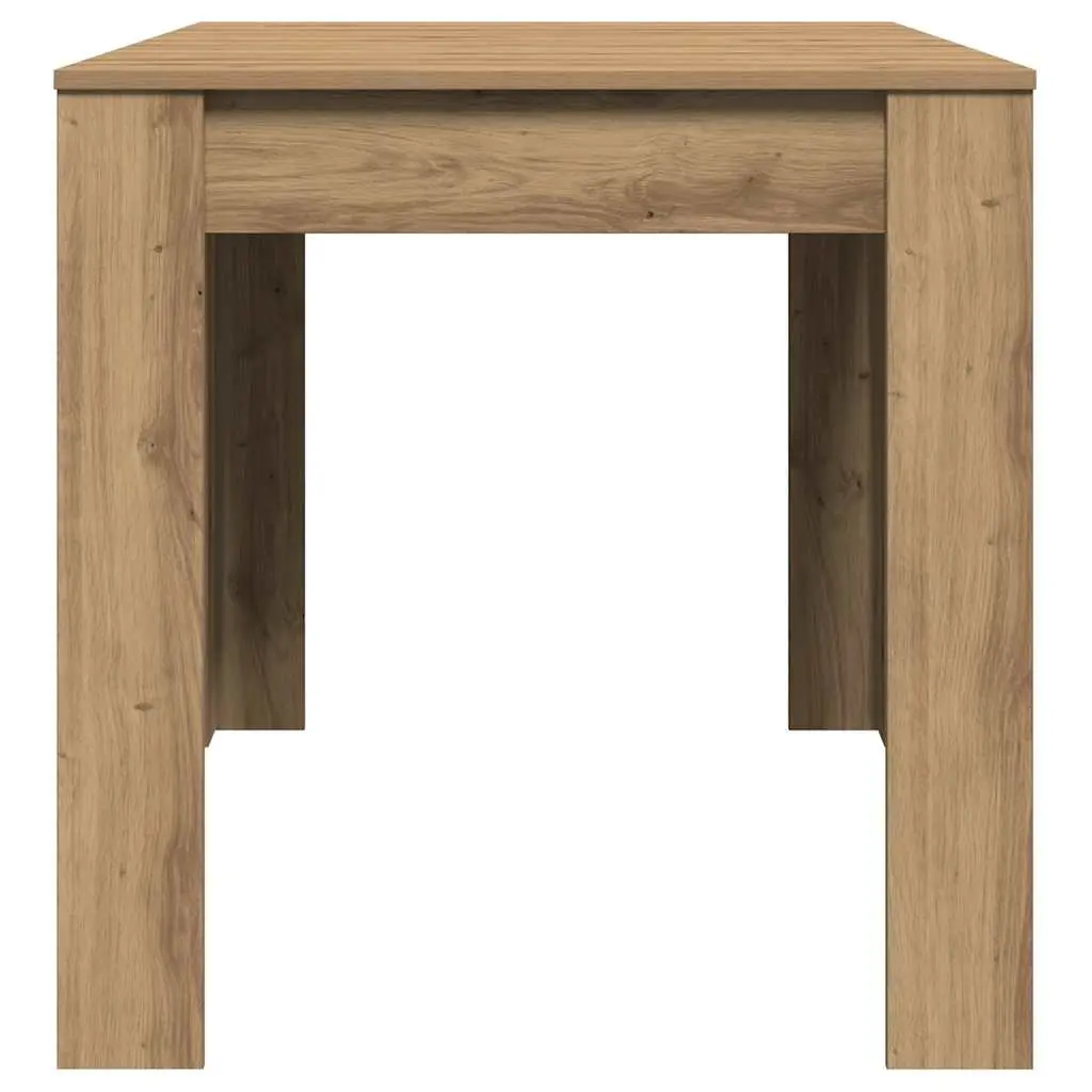 Dining Table Brown Engineered Wood 140 x 74.5 x 76 cm Sturdy Tabletop Easy Clean