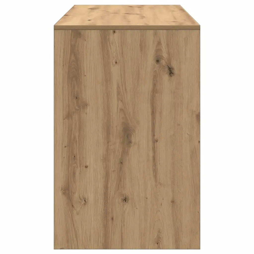 Engineered Wood Office Desk with 2 Drawers in Artisan Oak