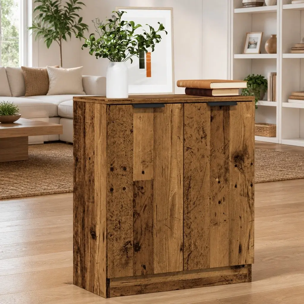 Sideboard Old Wood 60x30x70cm Buffet Cabinet Engineered Wood Storage Unit