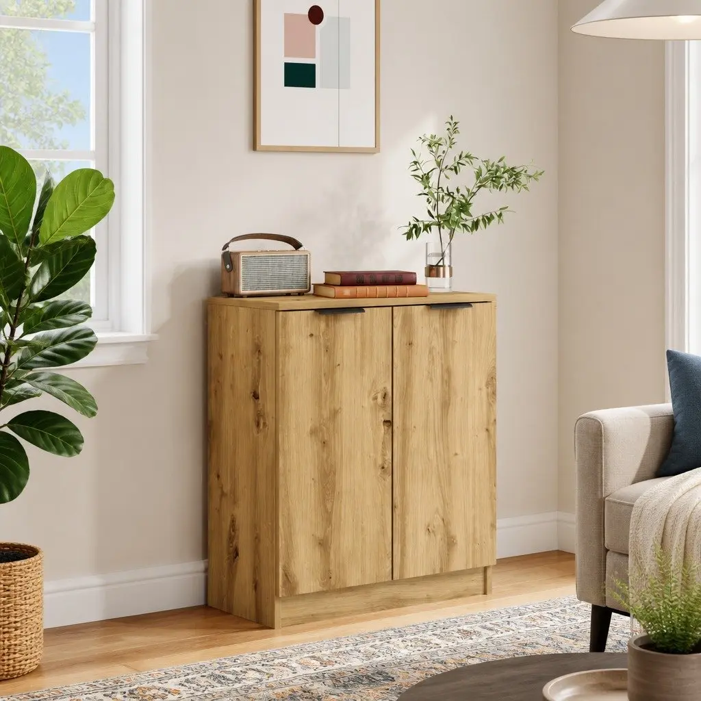 Brown Sideboard Buffet Cabinet for Home Storage