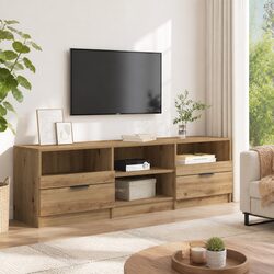 Warm Brown TV Cabinet for Living Room and Bedroom