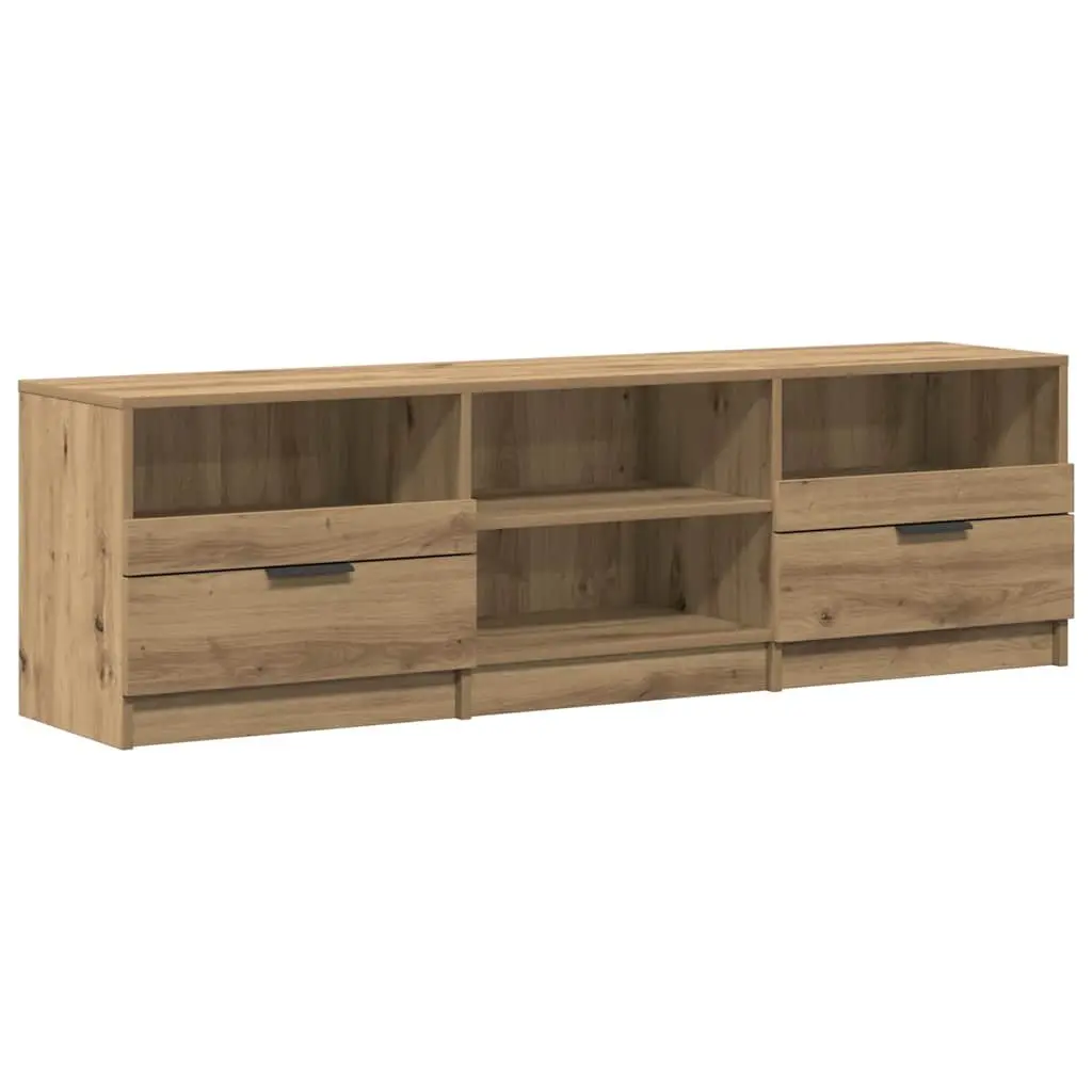 TV Cabinet Engineered Wood Brown Storage Unit Living Room Bedroom Furniture