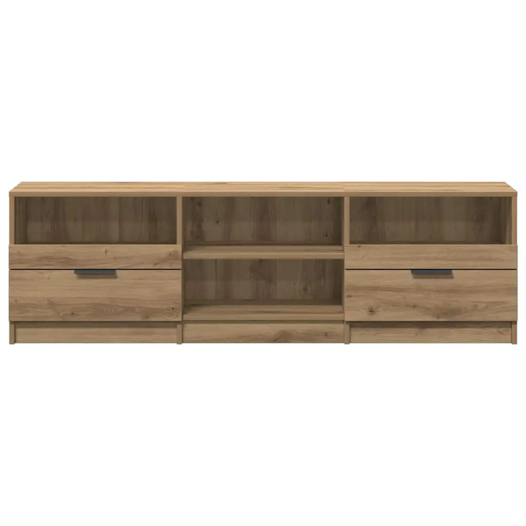 TV Cabinet Engineered Wood Brown Storage Unit Living Room Bedroom Furniture