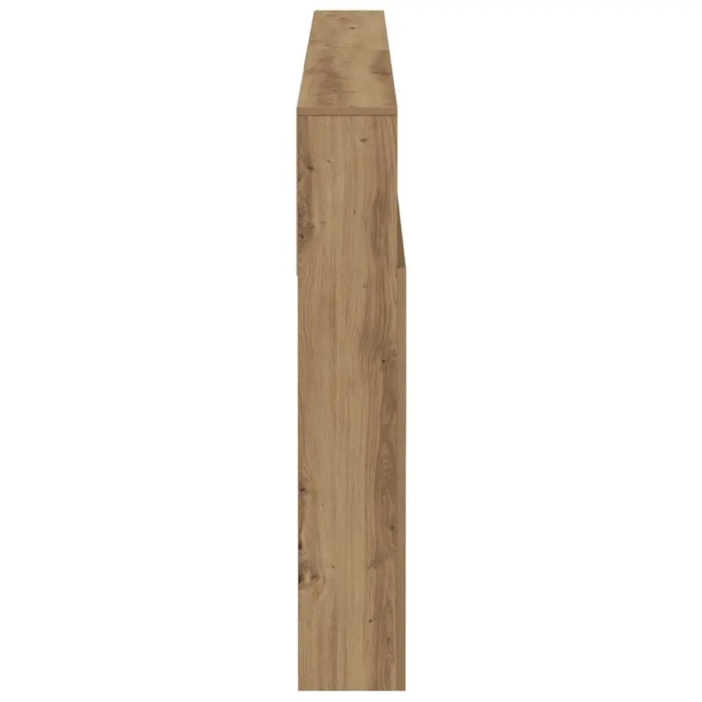 Brown Engineered Wood Headboard Cabinet for Storage