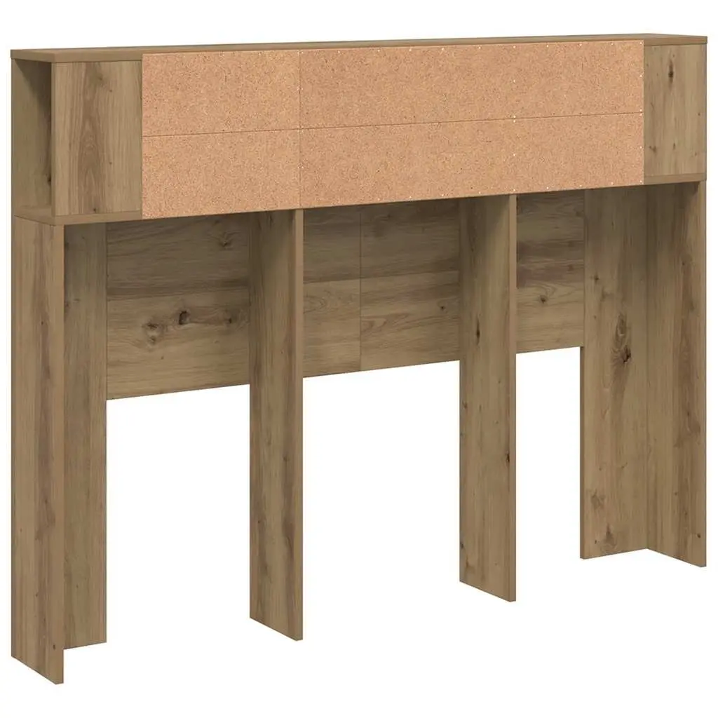 Brown Engineered Wood Headboard Cabinet