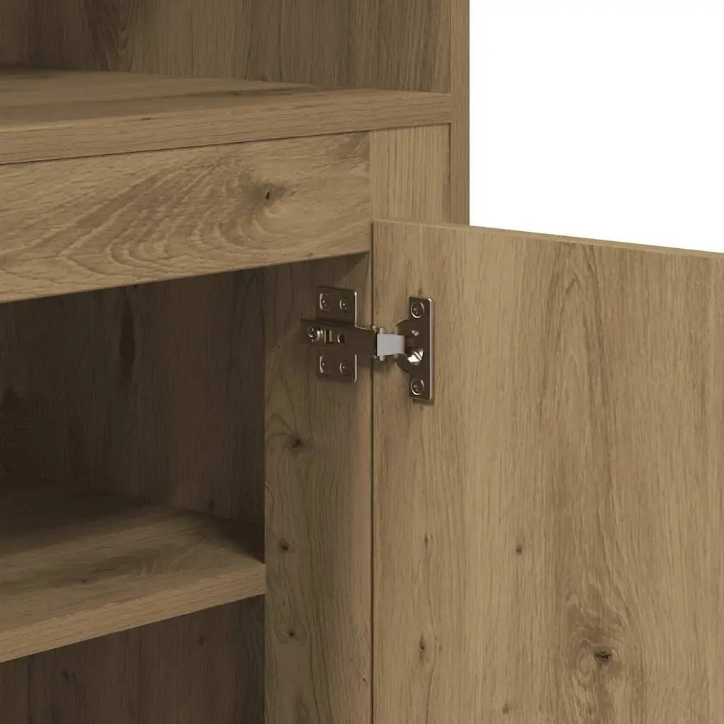 Highboard Storage Cabinet in Brown