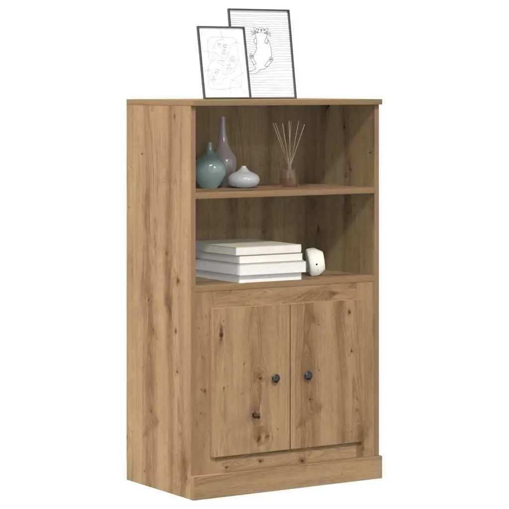 Highboard Storage Cabinet in Brown