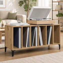 Vinyl Record Storage Cabinet for Living Spaces