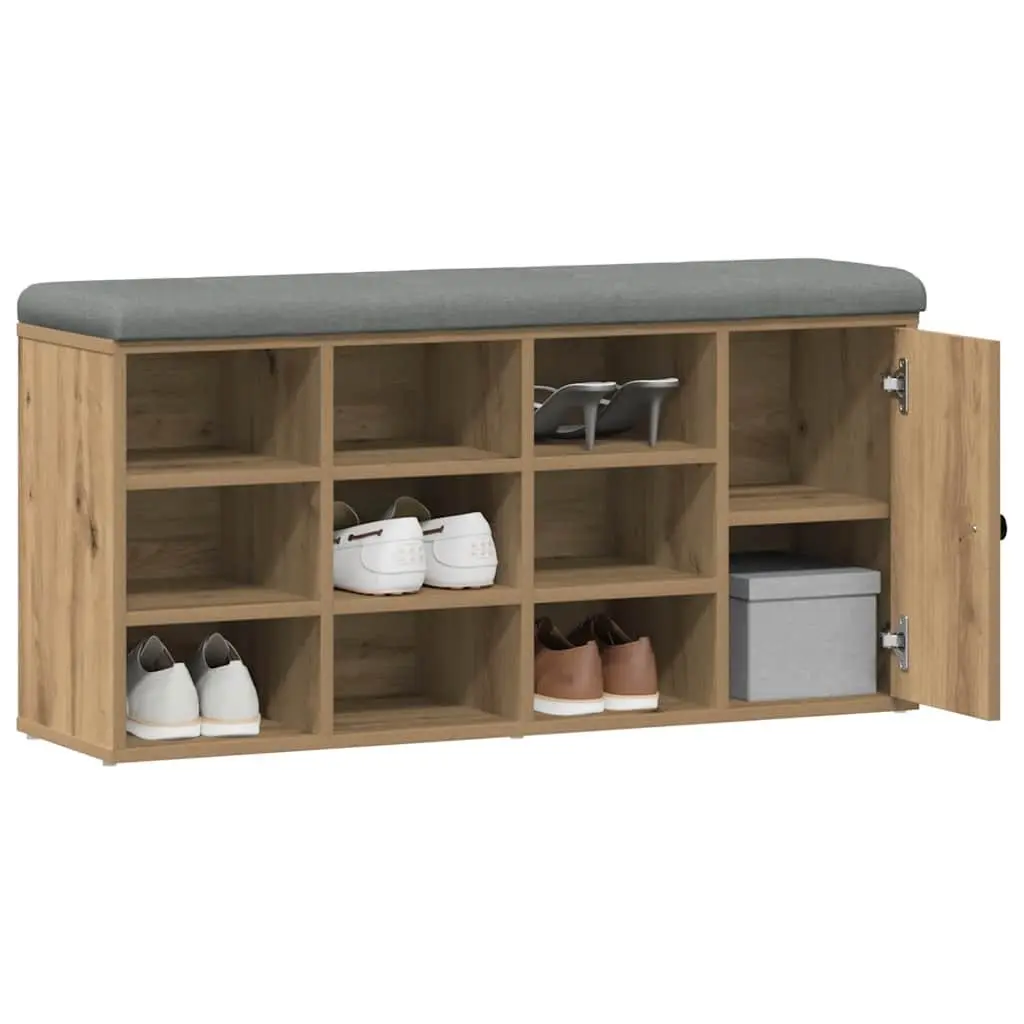 Padded Seat Storage Bench for Hallway or Entryway