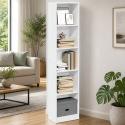Elegant White Bookcase for Storage and Display