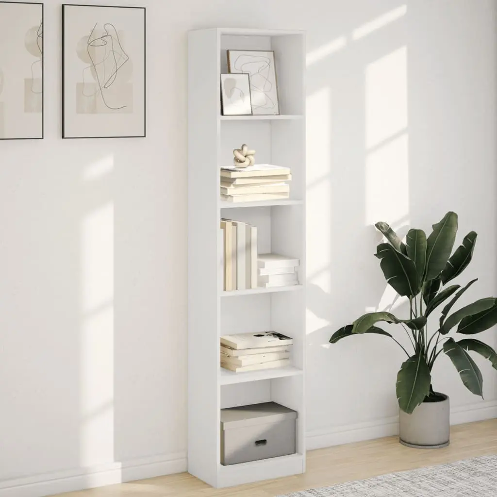 White Bookcase for Storage and Display