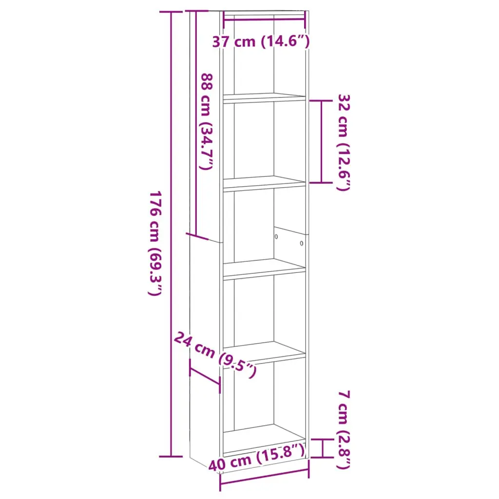 White Bookcase for Storage and Display