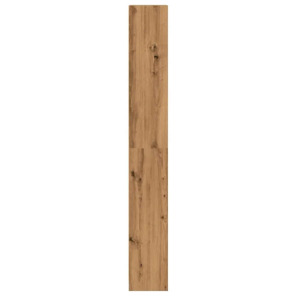 Brown Engineered Wood Bookcase Open Shelving Unit 40W x 24D x 176H cm Storage for Home Office