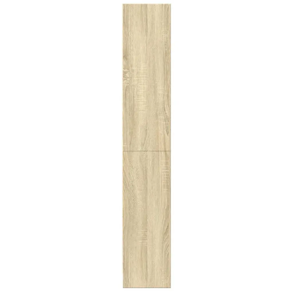Bookcase Open Compartment Brown Engineered Wood 60W x 24D x 143H cm Storage Shelving Unit