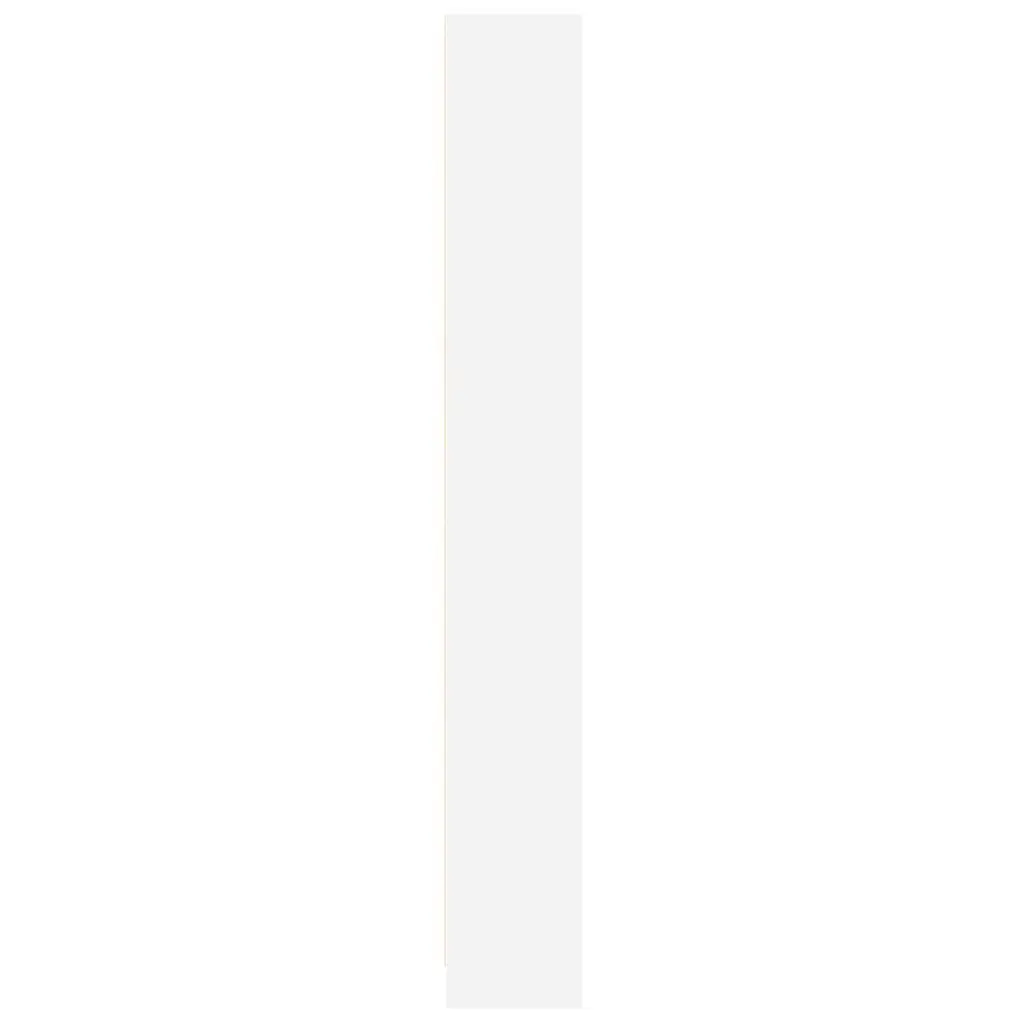 White Open Shelving Bookcase 60x24x176 cm
