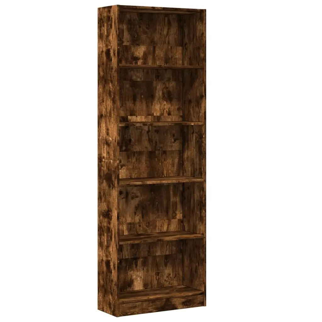 Smoked Oak Bookcase for Living Spaces