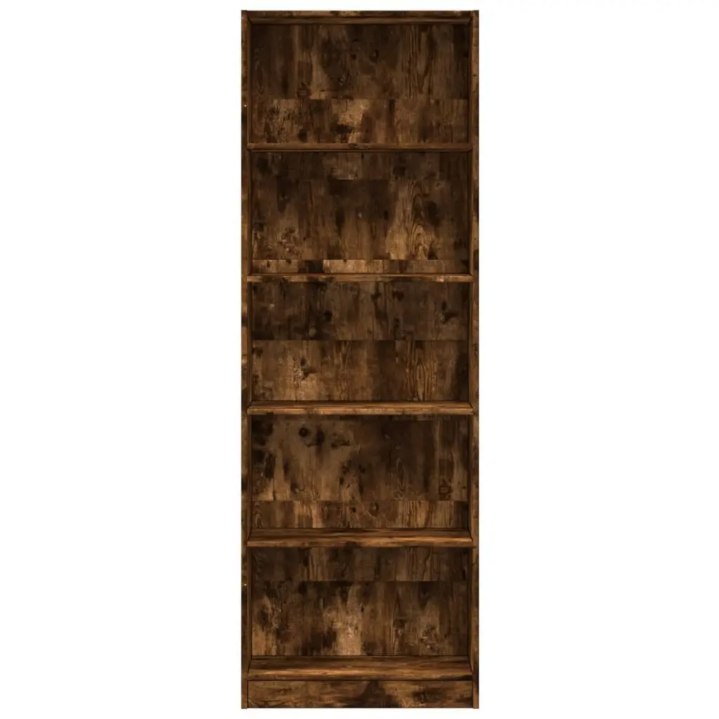 Smoked Oak Bookcase for Living Spaces