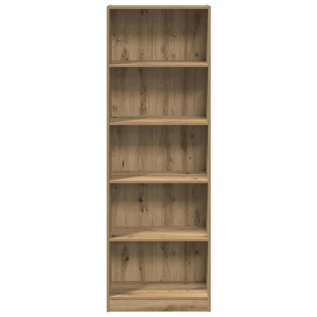 Brown Engineered Wood Open Compartment Bookcase