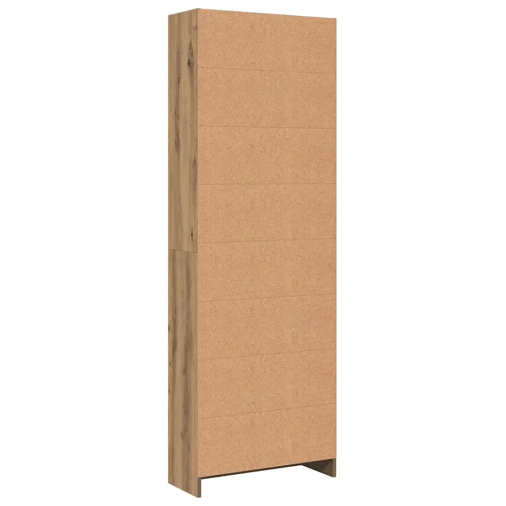 Brown Engineered Wood Open Compartment Bookcase