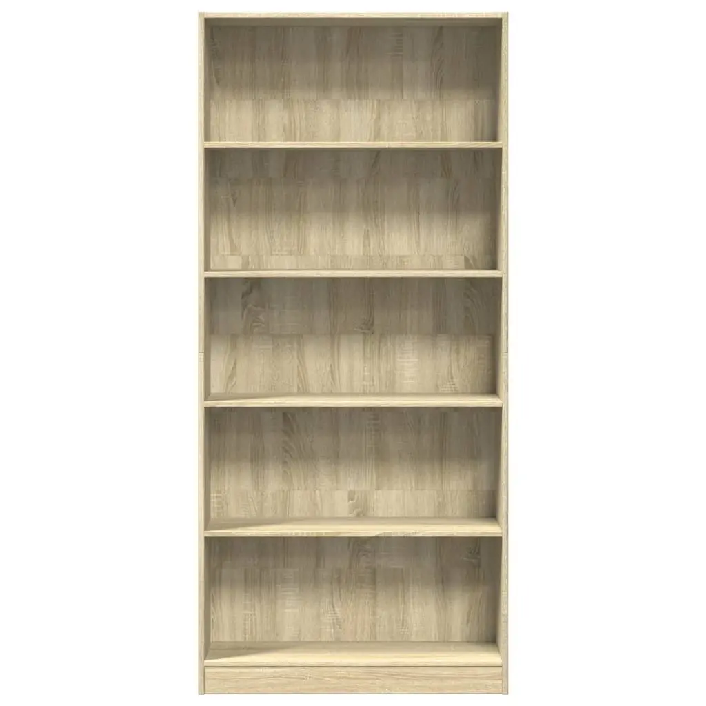 Sonoma Oak Open Shelving Bookcase 80x24x176cm