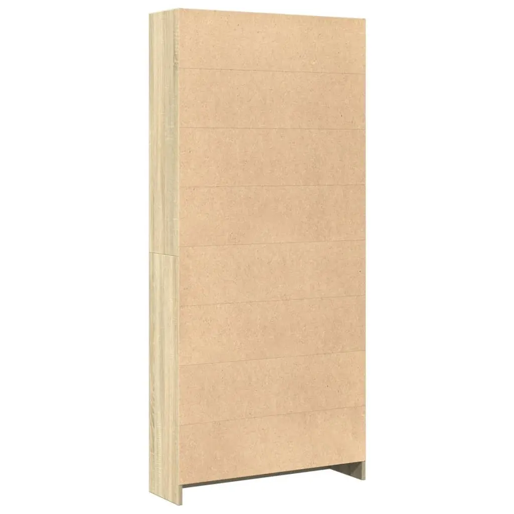 Sonoma Oak Open Shelving Bookcase 80x24x176cm