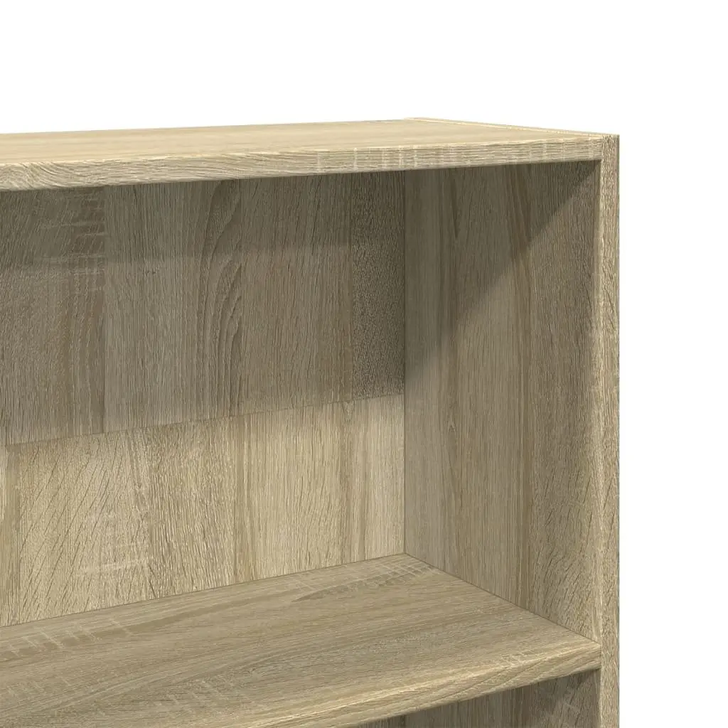 Sonoma Oak Open Shelving Bookcase 80x24x176cm