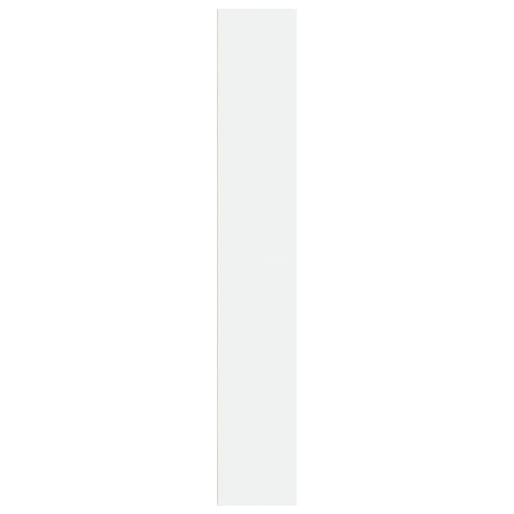 Bookcase White 40x30x189 cm Engineered Wood Open Shelves Storage Cabinet