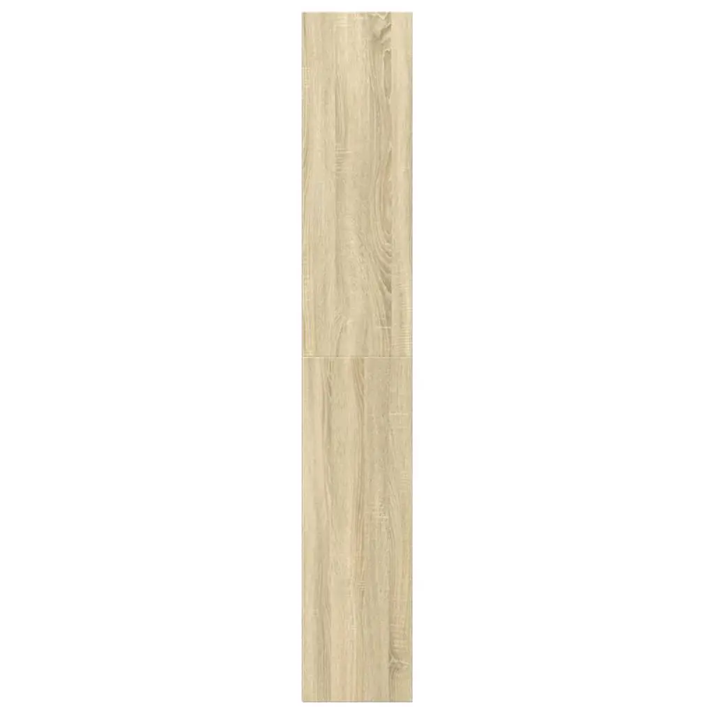 Sonoma Oak Bookcase with Engineered Wood Storage 40x30x189cm