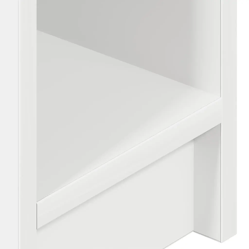 White Bedside Cabinet Set with Drawer for Bedroom
