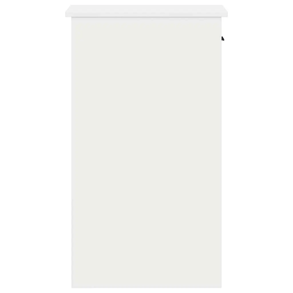 White Computer Tower Stand with Drawer for Organized Space
