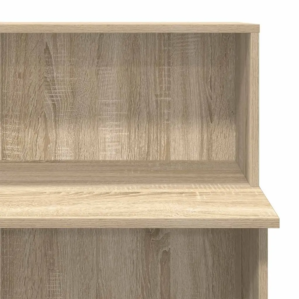Sonoma Oak Brown Reception Desk with Storage