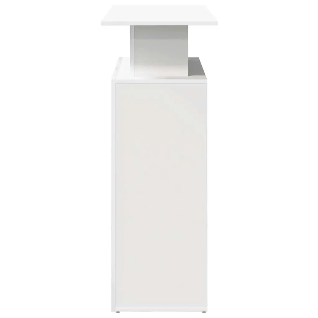 Reception Desk White 100x40x104 cm Engineered Wood