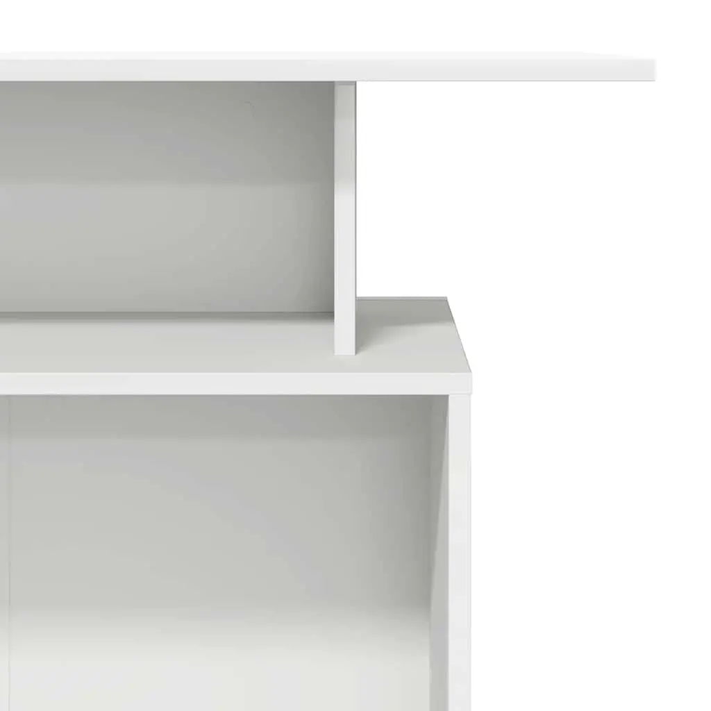 Reception Desk White 100x40x104 cm Engineered Wood