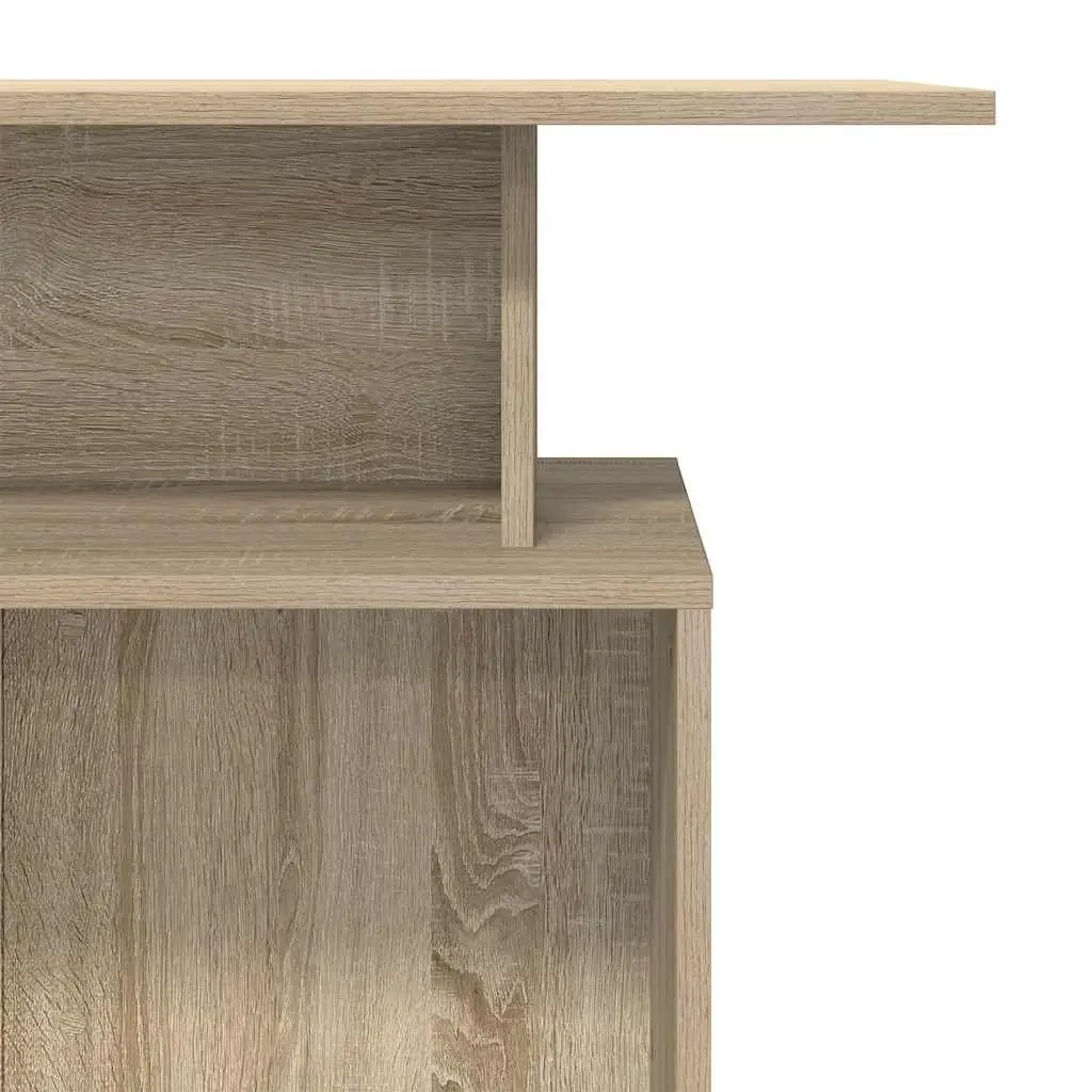 Sonoma Oak Reception Desk with Storage Shelf 100x40x104 cm